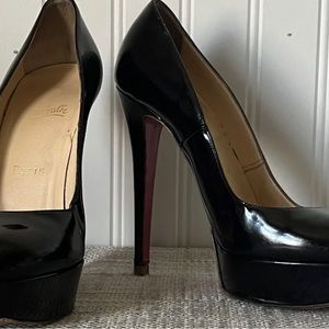 Christian Louboutin Black Patent Leather Heels